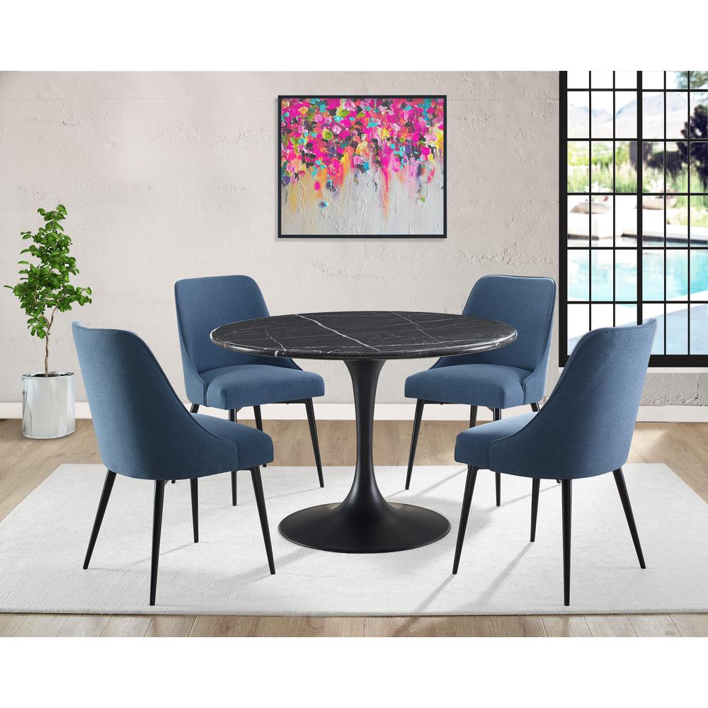 Colfax Side Chair Blue - set of 2. Picture 8
