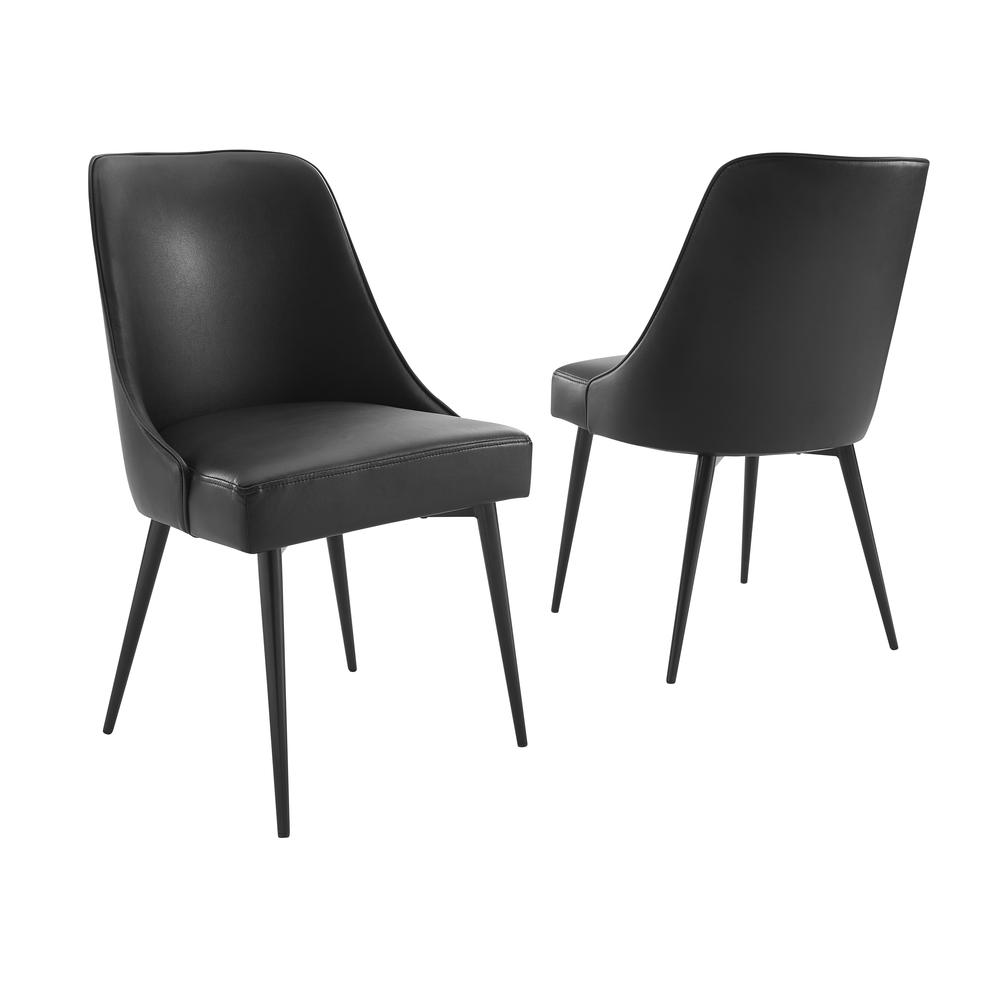 Colfax Side Chair Black Vinyl - set of 2. The main picture.