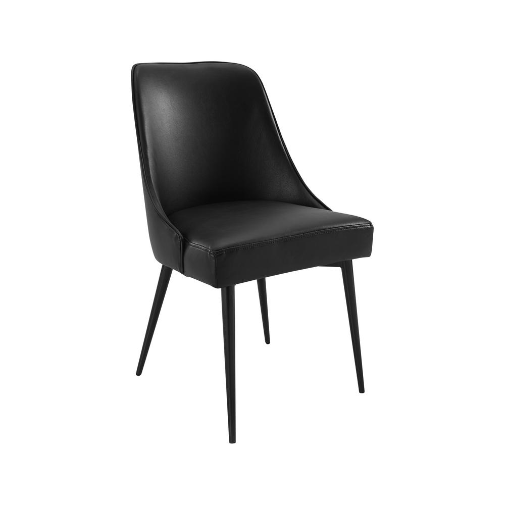 Colfax Side Chair Black Vinyl - set of 2. Picture 6