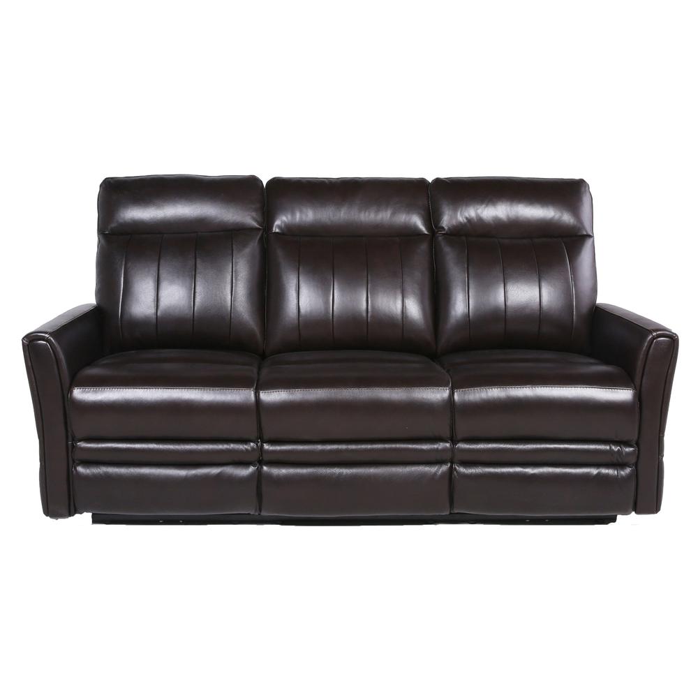 Power Recliner Sofa, Brown. Picture 10