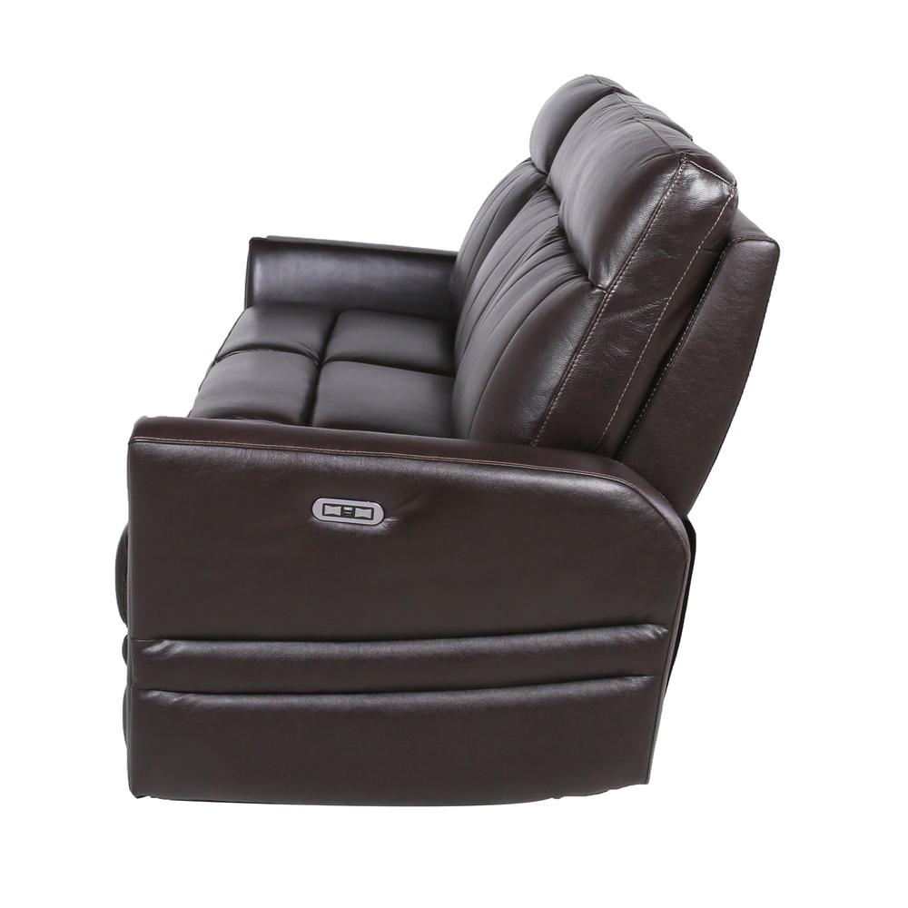 Power Recliner Sofa, Brown. Picture 15