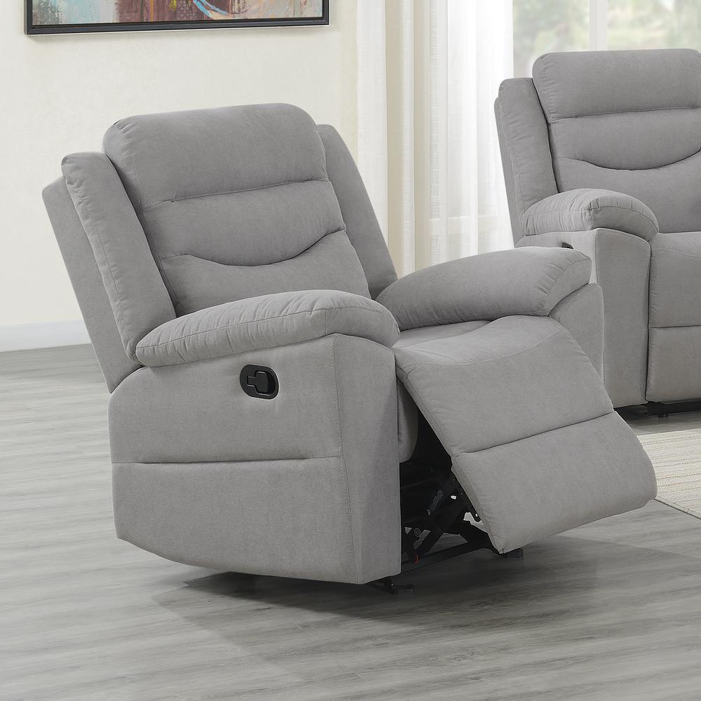 Chenango Glider Recliner Chair - Light Grey. Picture 1