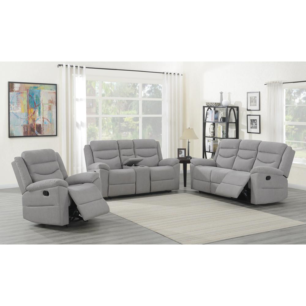 Chenango Glider Recliner Chair - Light Grey. Picture 2