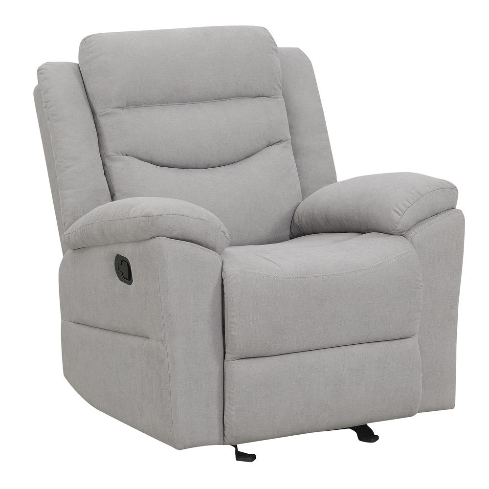 Chenango Glider Recliner Chair - Light Grey. Picture 3