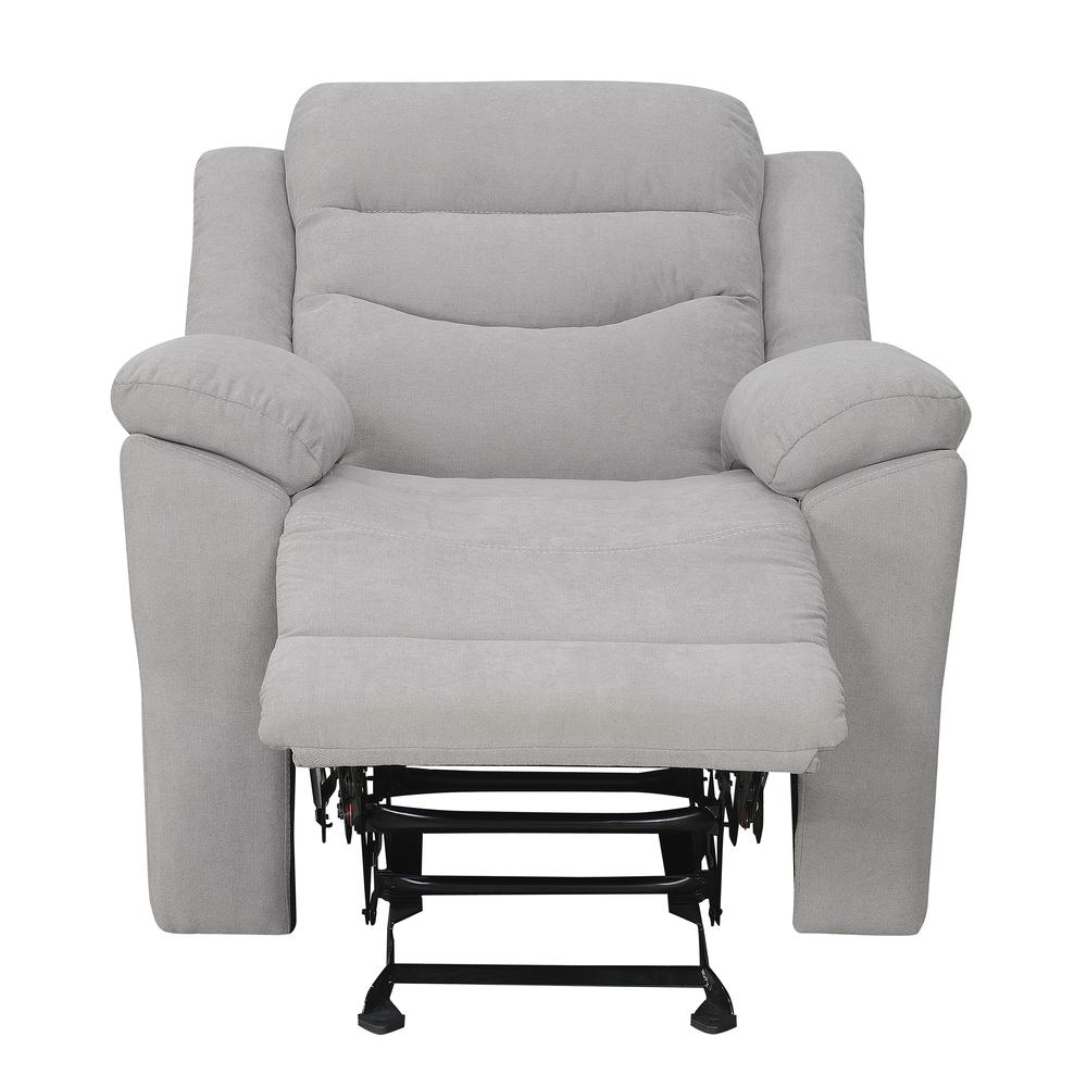 Chenango Glider Recliner Chair - Light Grey. Picture 7
