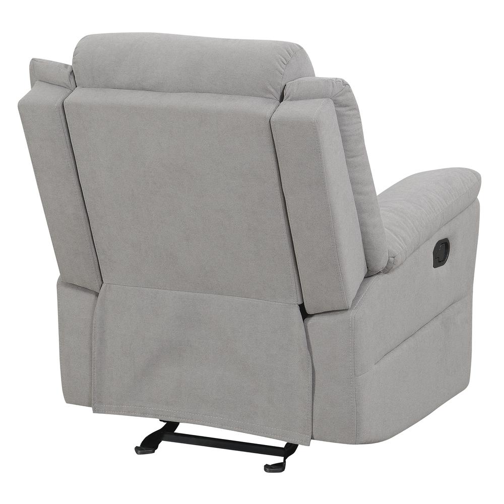 Chenango Glider Recliner Chair - Light Grey. Picture 9