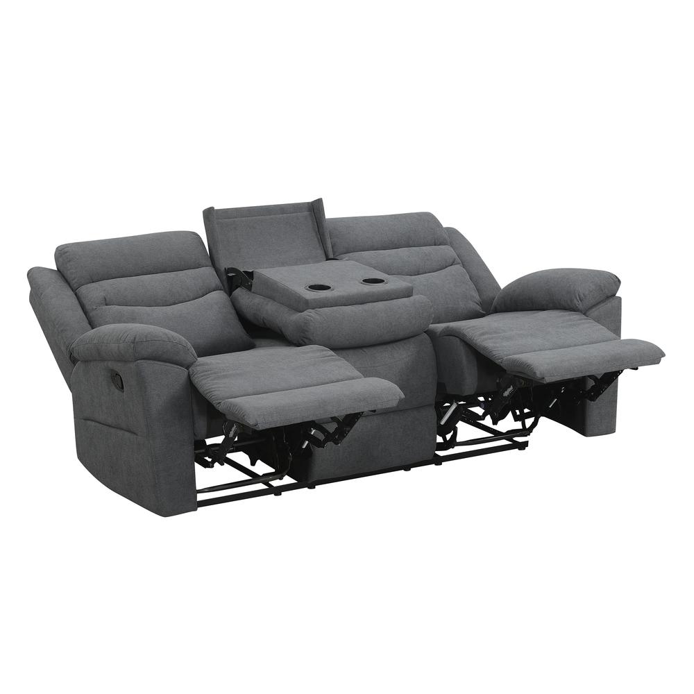 Chenango Manual Motion Sofa - Dark Grey. Picture 5