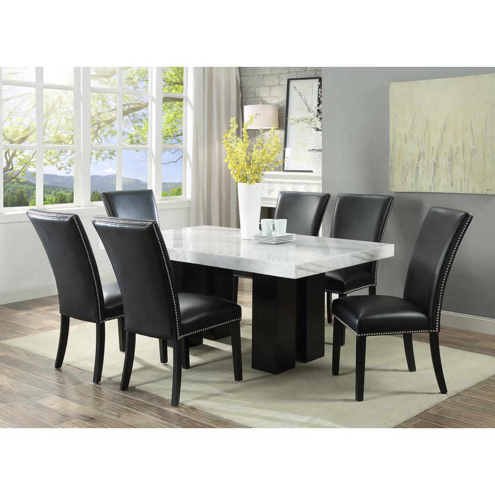 Camila Black Dining Chair - set of 2. Picture 3