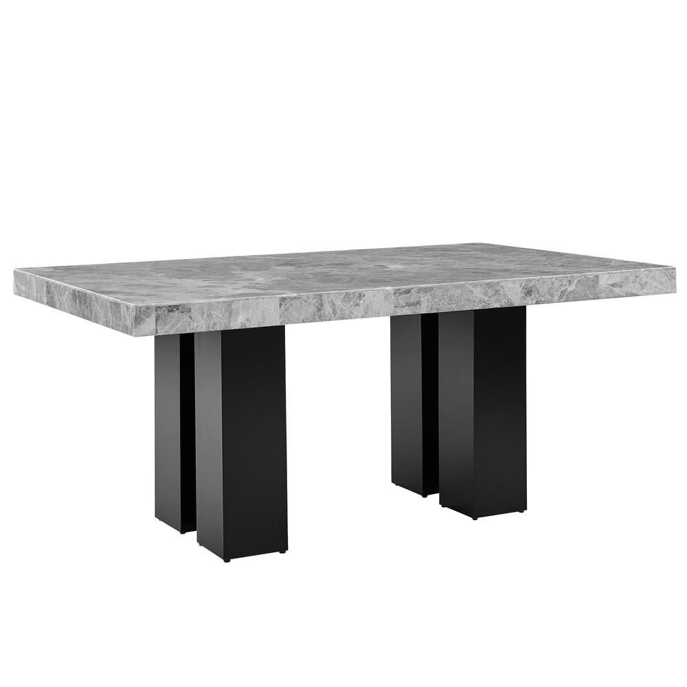 Camila Rectangle Gray Dining Table. Picture 1