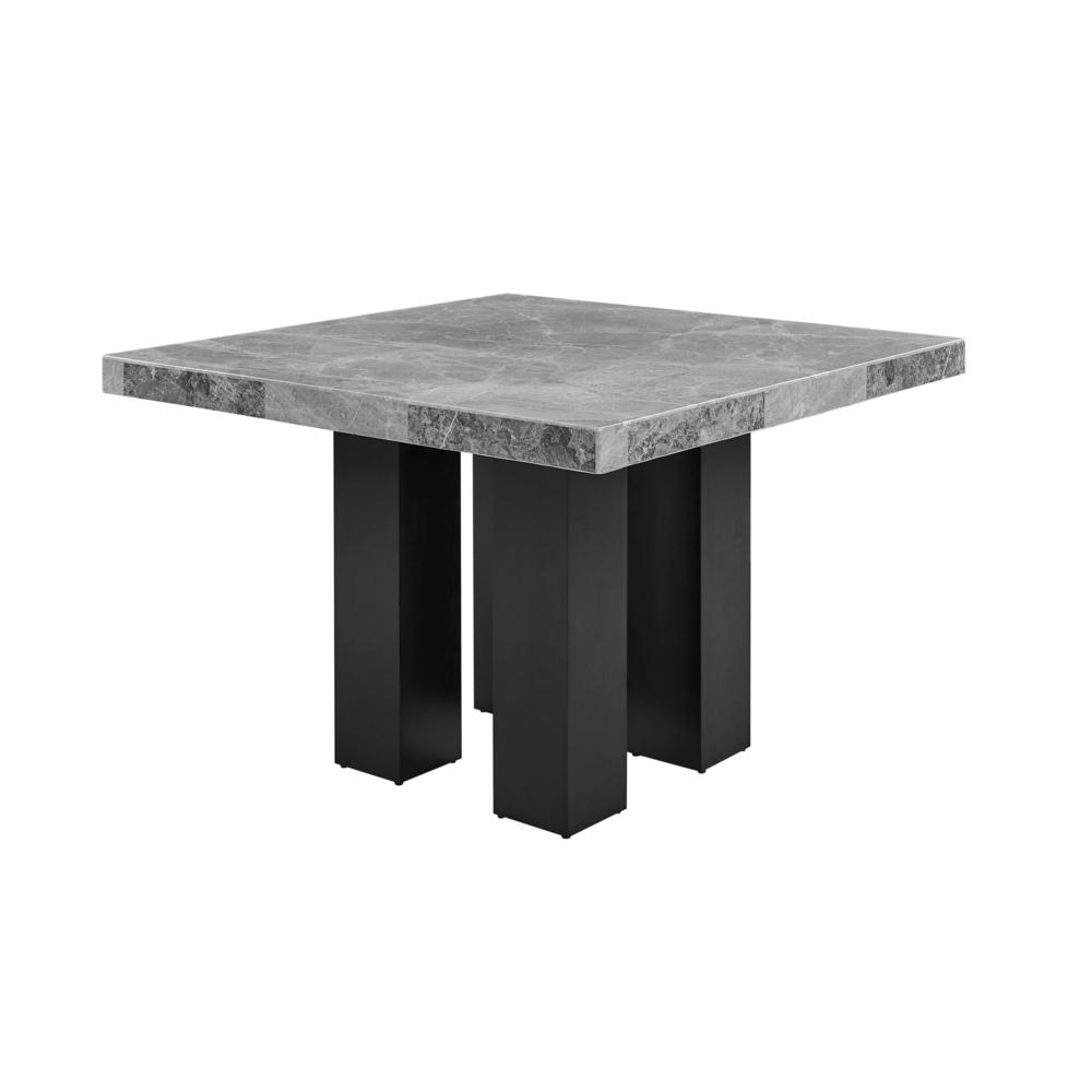 Camila Gray Square Marble Counter Height Table. Picture 2