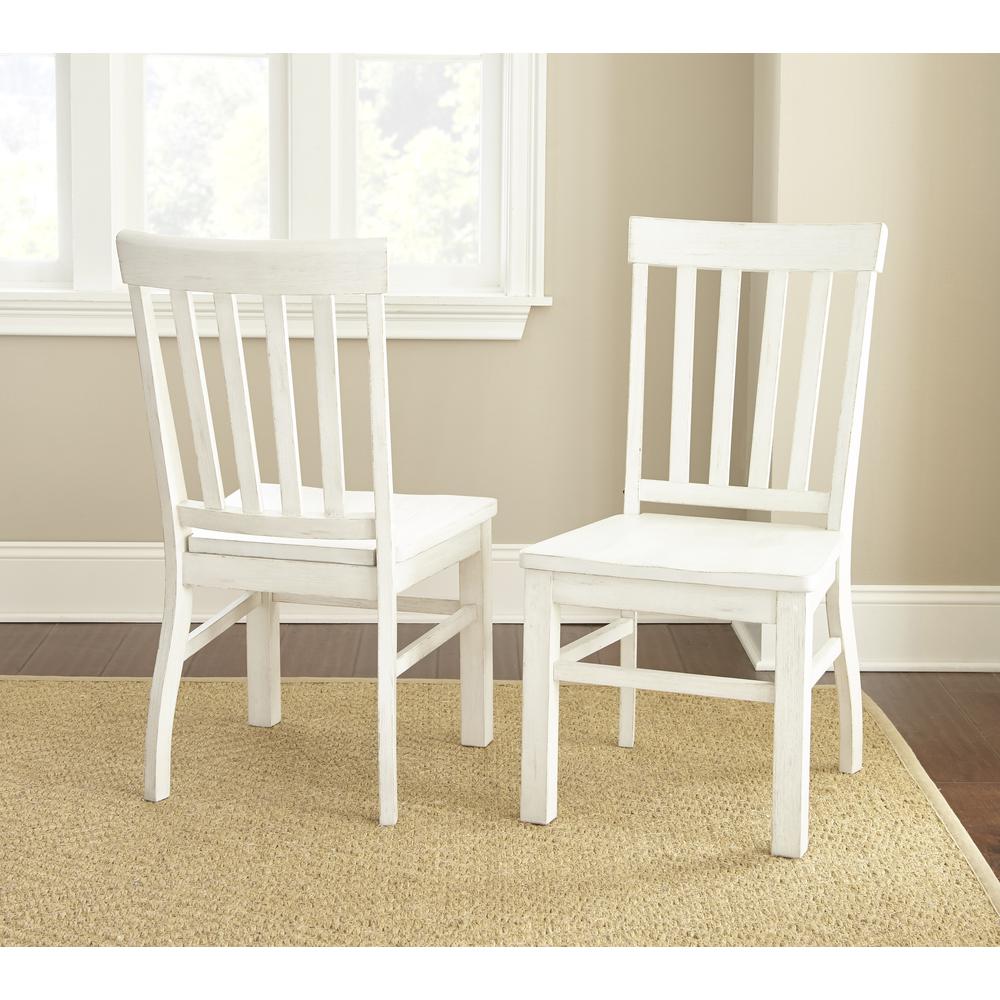 Cayla White Side Chair - set of 2. Picture 1