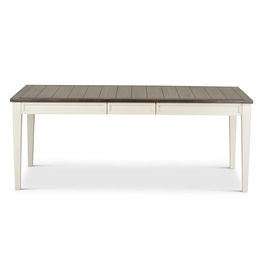 White Dining Table, Finished in Antique White with rub through - heavily distressed. Picture 8
