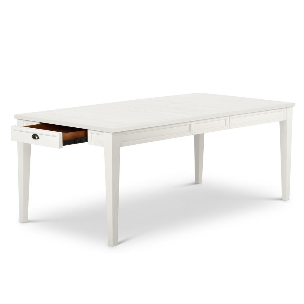 White Dining Table, Finished in Antique White with rub through - heavily distressed. Picture 9