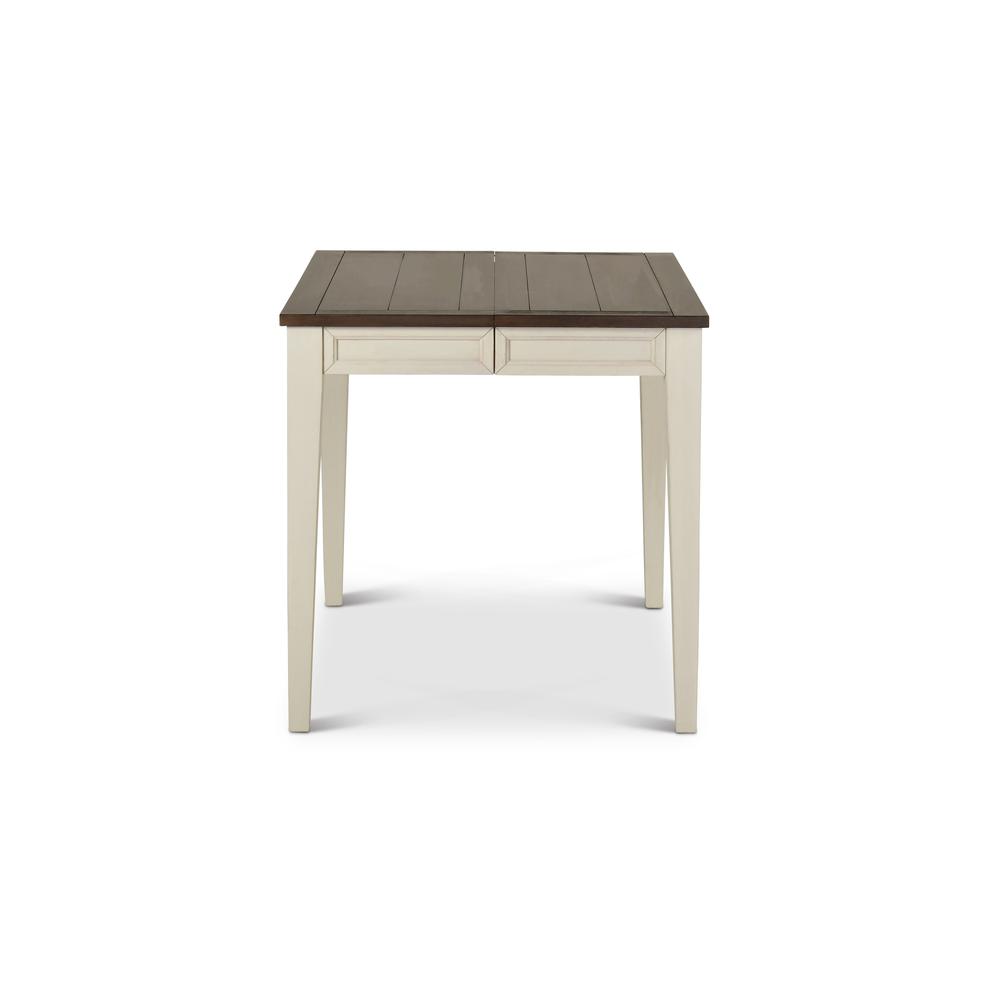 Counter Table Dark Oak/White, Distressed antique white base, dark oak top. Picture 3