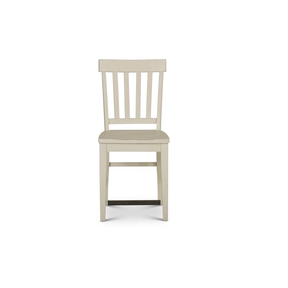 Counter Chair White, Distressed Antique White finish. Picture 3