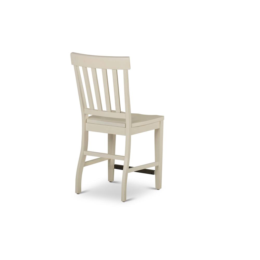 Counter Chair White, Distressed Antique White finish. Picture 5