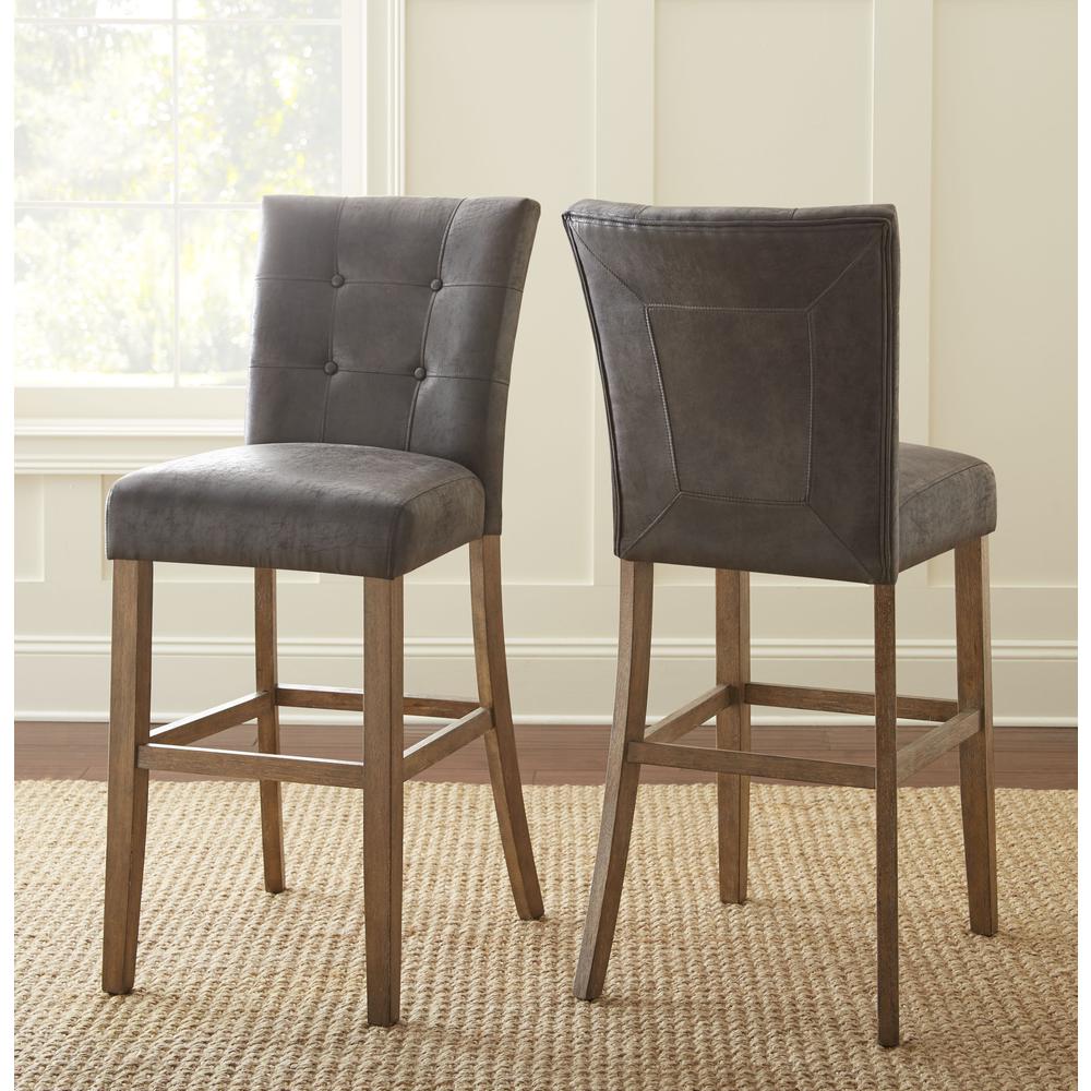 Debby Bar Chair Grey - Set of 2. Picture 1