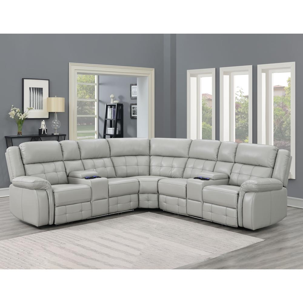 Durango Power Sectional - Light Gray. The main picture.