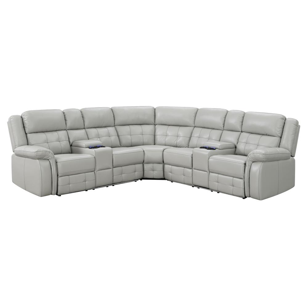 Durango Power Sectional - Light Gray. Picture 4