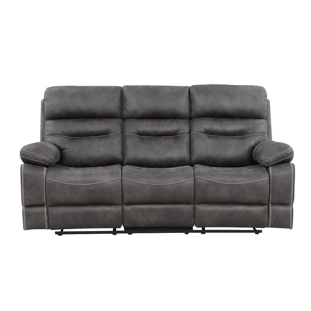 Rudger Gray Manual Sofa. Picture 1