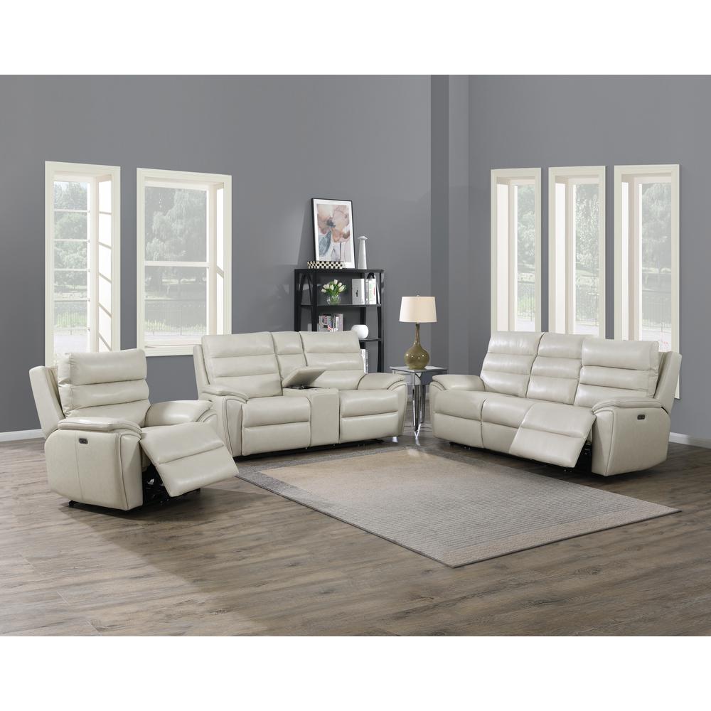Duval Power Console Loveseat - Ivory. Picture 4