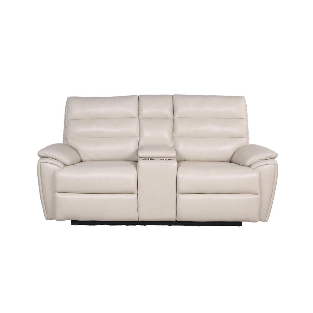Power Console Loveseat - Ivory, Ivory. Picture 6