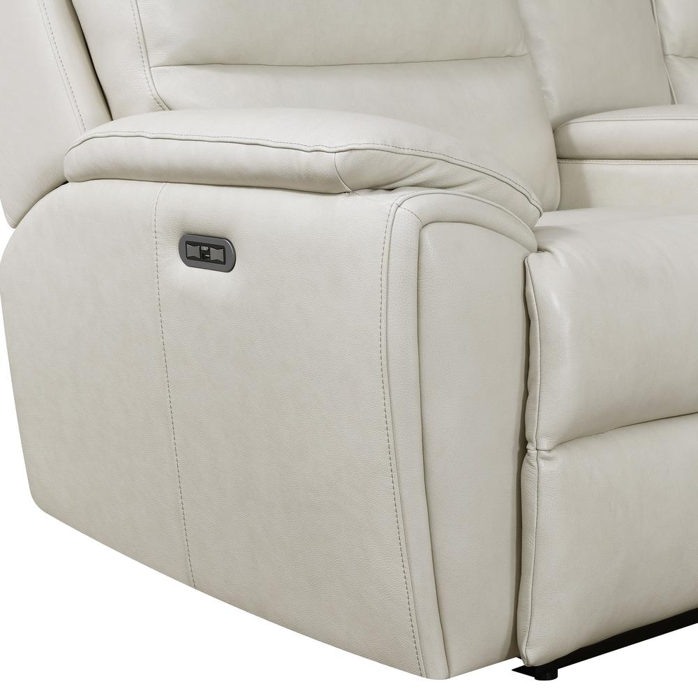 Duval Power Console Loveseat - Ivory. Picture 9
