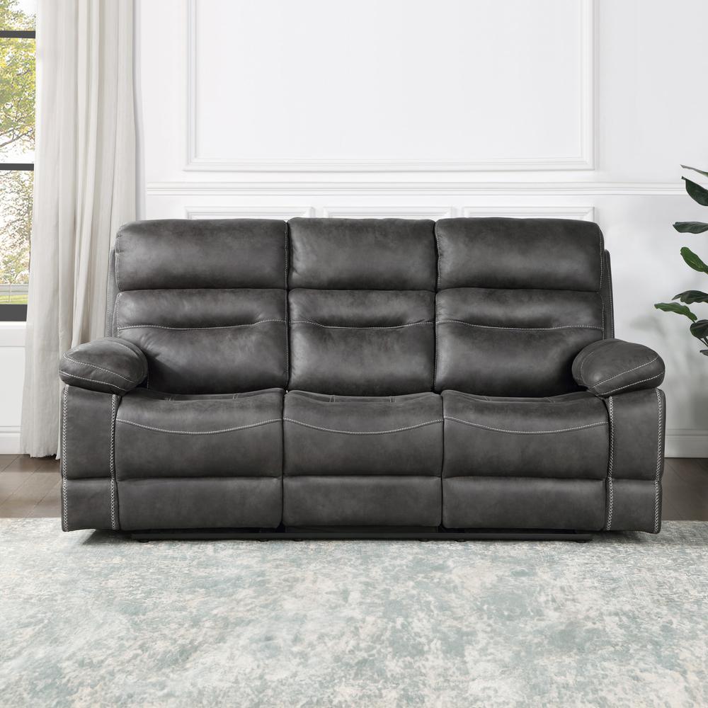 Rudger Gray Manual Sofa. Picture 3