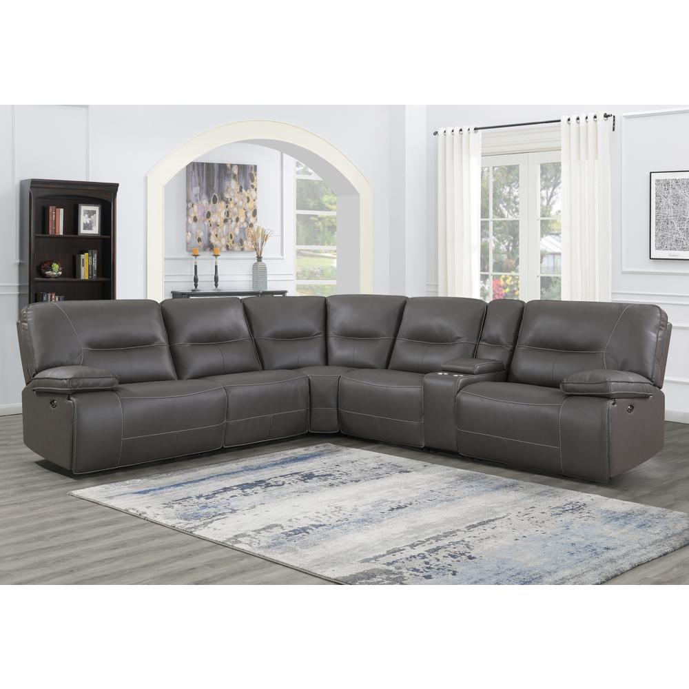 Ellery 6-Piece Power Reclining Sectional. Picture 1