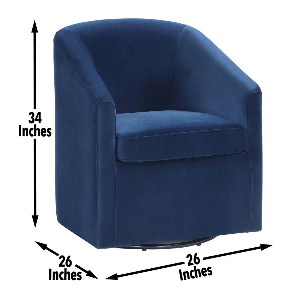 Arlo Upholstered Dining/Accent Ch Indigo. Picture 4