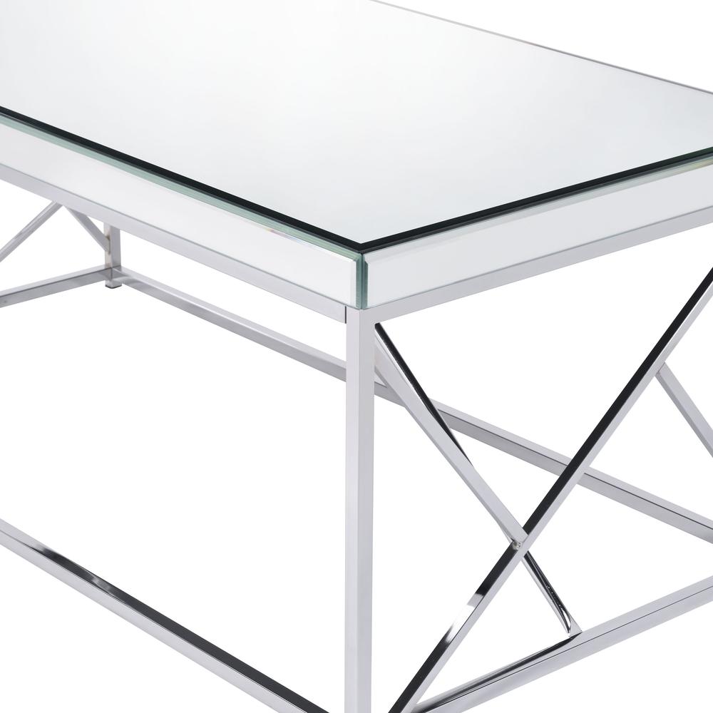Evelyn Mirror Top Cocktail Table - Chrome. Picture 4