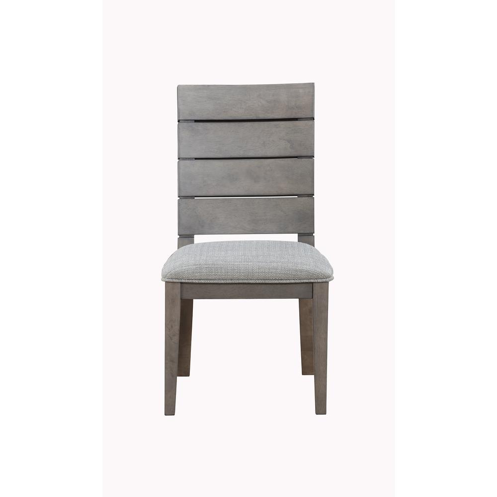 Elora Ladder Back Side Chair - Grey - set of 2. Picture 7