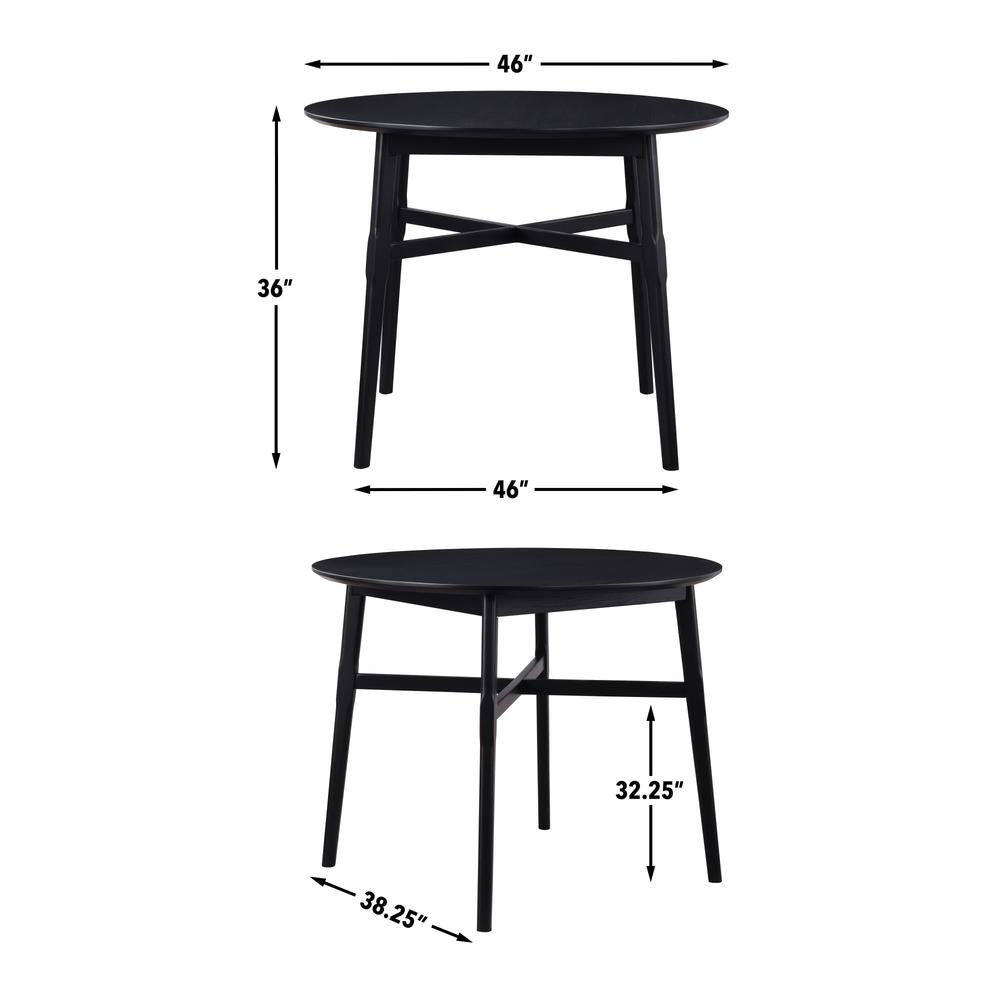 Oslo Black Counter Chair Set of Two. Picture 4