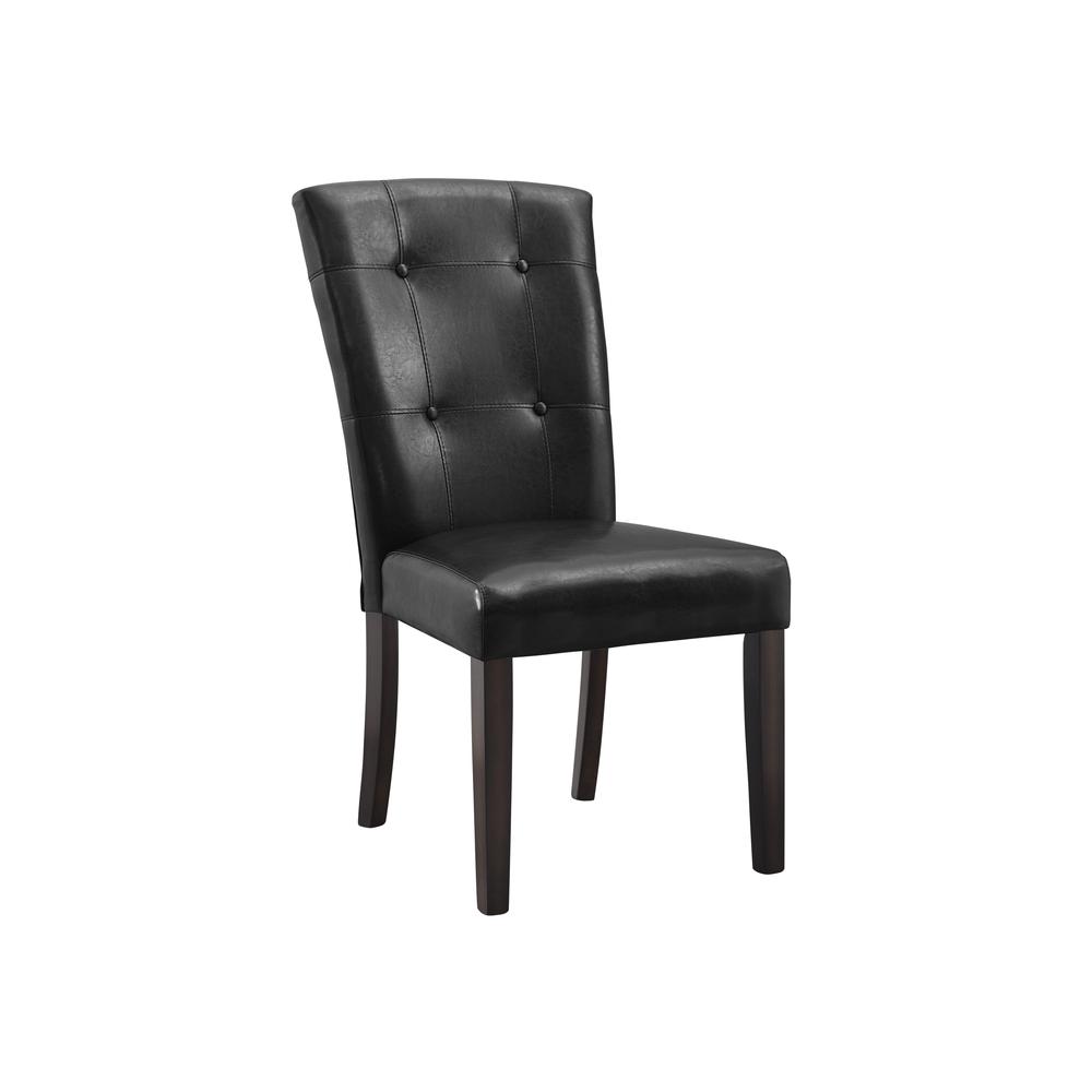 Side Chair - set of 2, Dark cherry/black. Picture 1