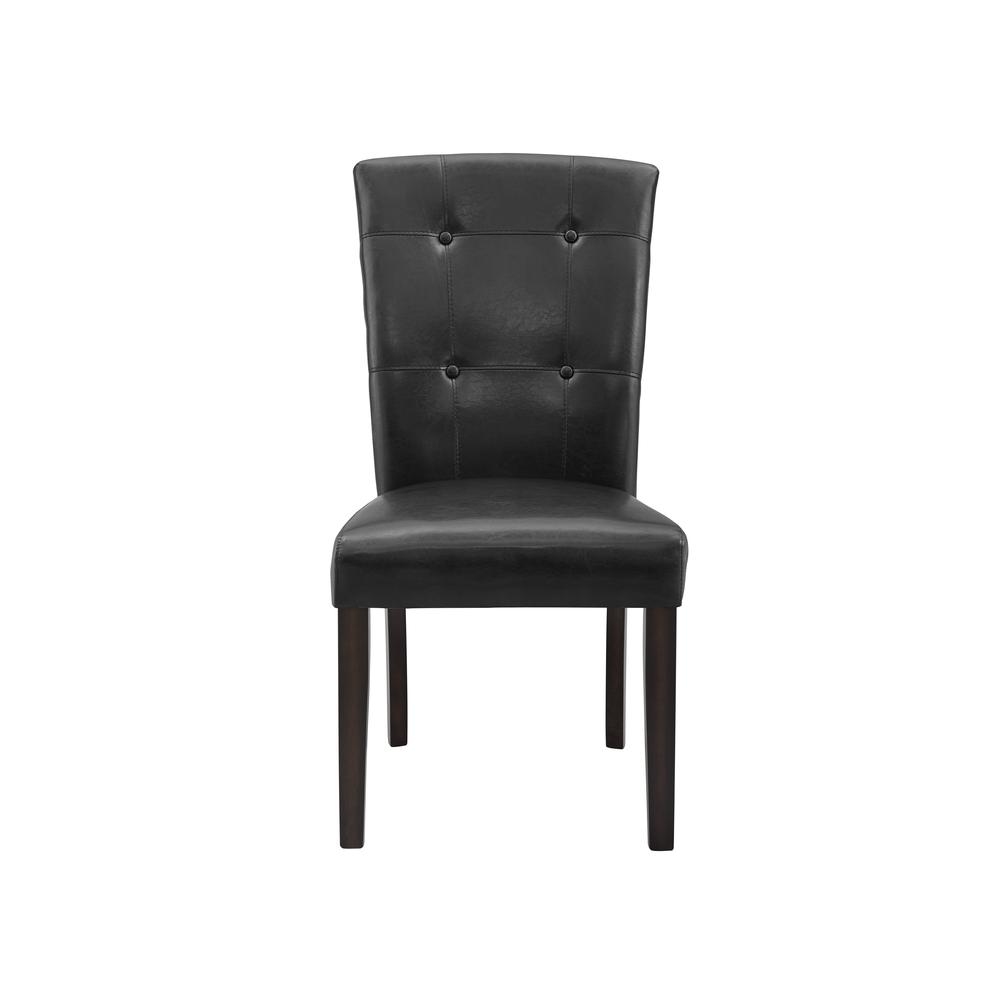 Side Chair - set of 2, Dark cherry/black. Picture 2