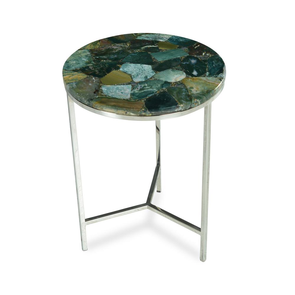 Foster Agate Top Round Chairside Table. Picture 7