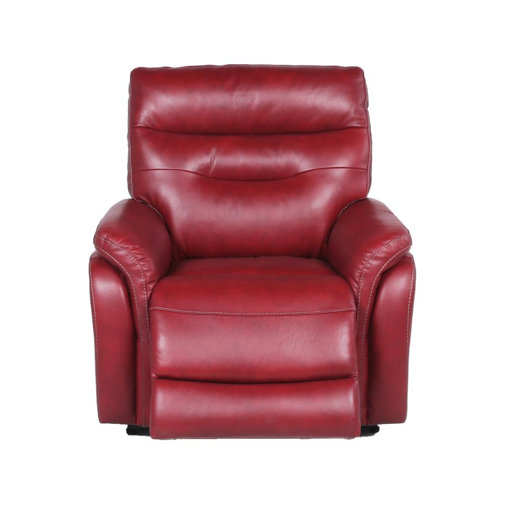Power Recliner Chair - Dark Red, Dark Red. Picture 6