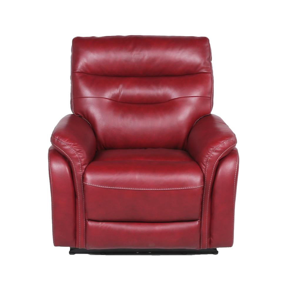 Power Recliner Chair - Dark Red, Dark Red. Picture 9