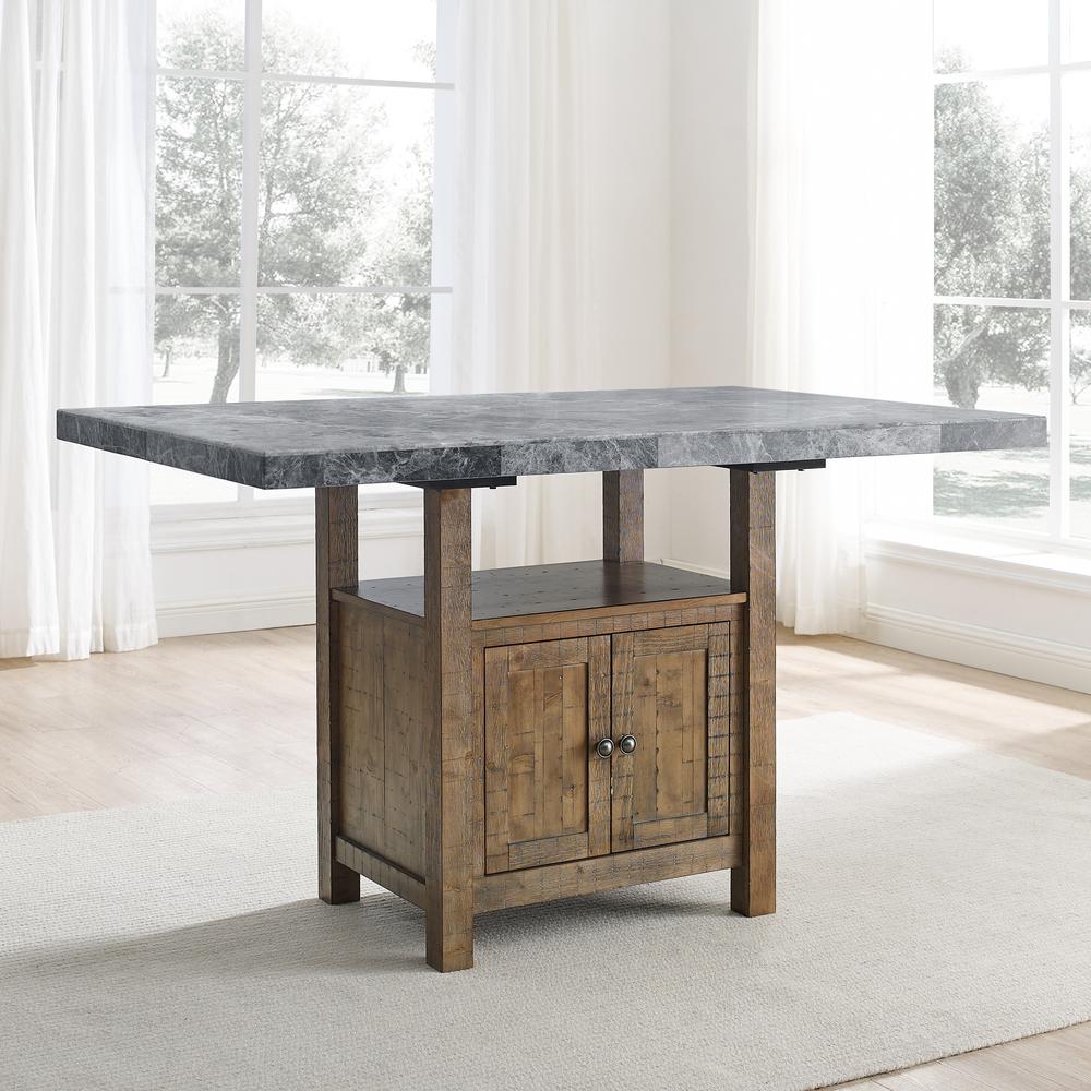 Grayson Gray Marble Counter Table. Picture 1