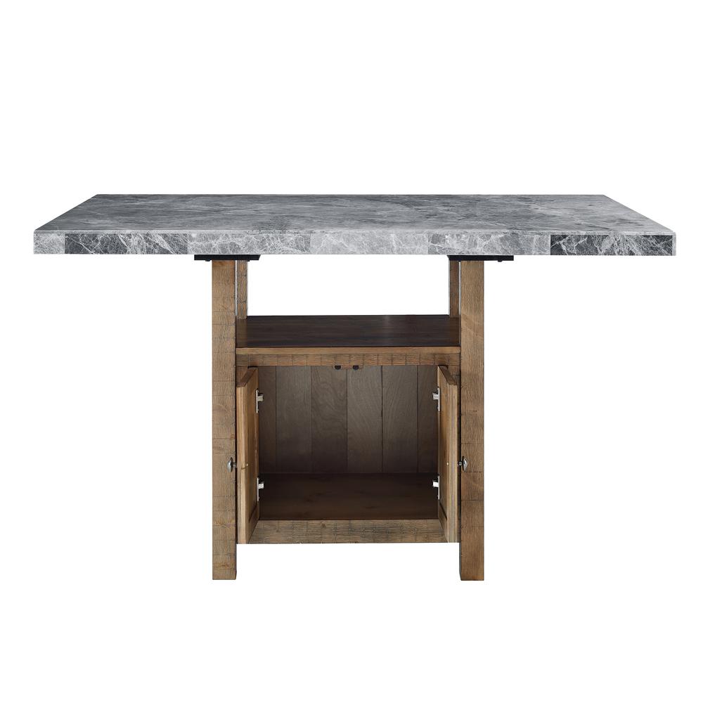 Grayson Gray Marble Counter Table. Picture 4