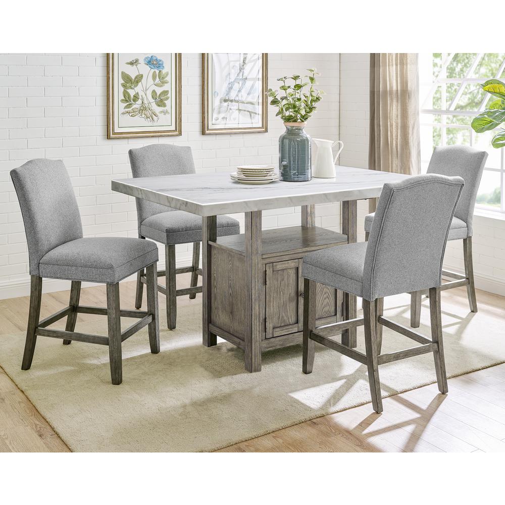 Grayson 5pc Counter Height Dining Set. Picture 1
