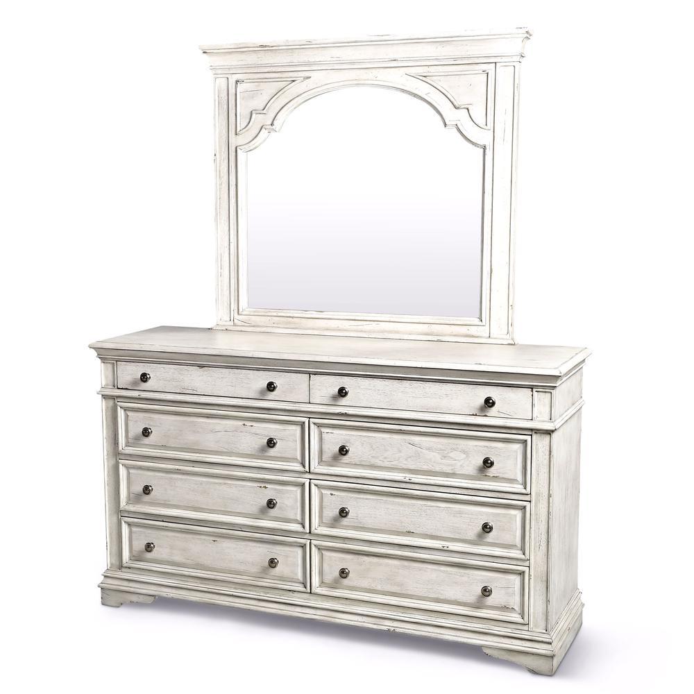 Highland Park Dresser and Mirror - Rustic Ivory. Picture 3