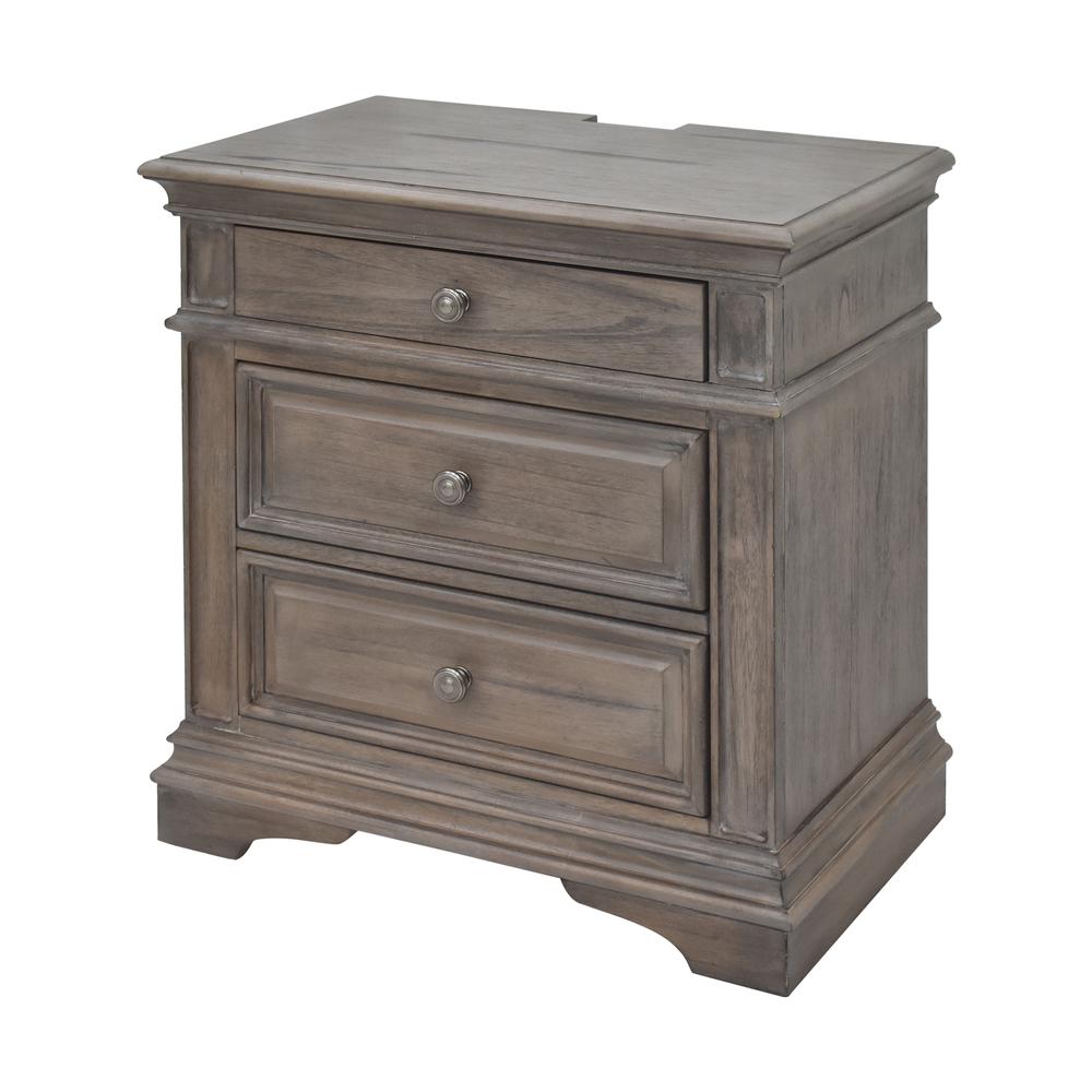 Highland Park Nightstand - Driftwood. Picture 2