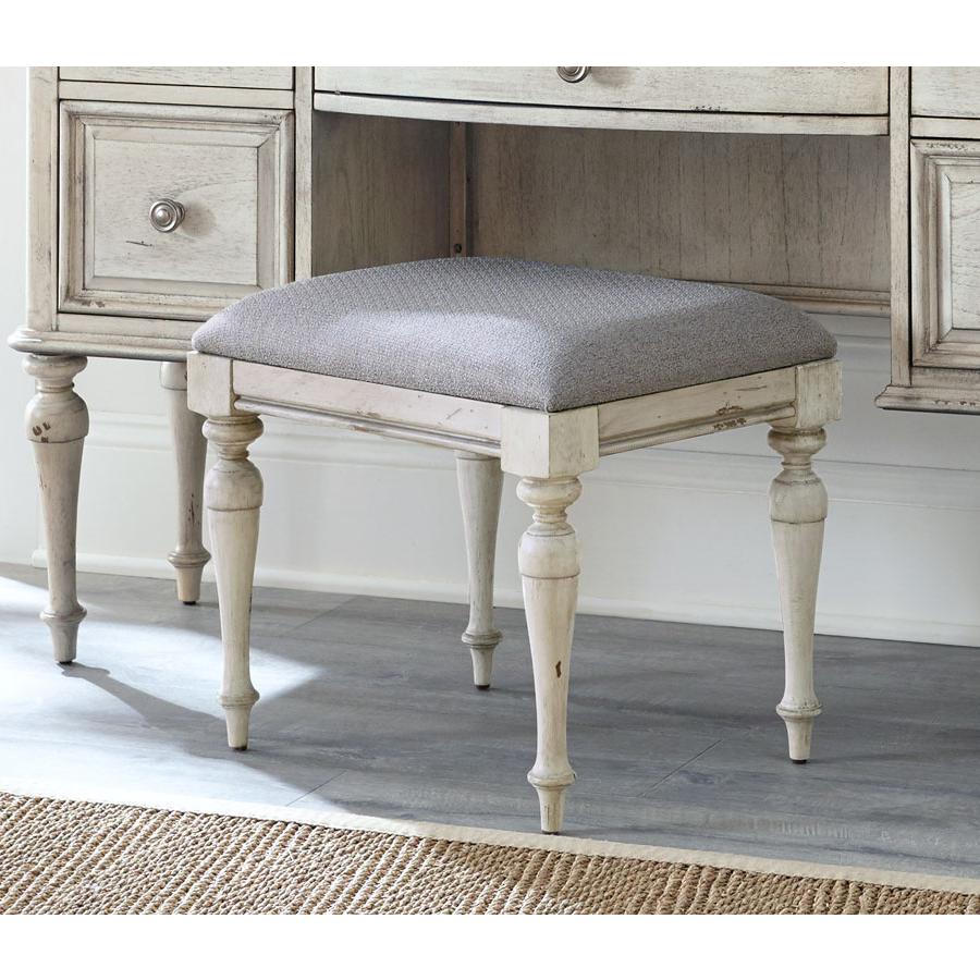 Highland Park Vanity Bench - Rustic Ivory. Picture 2