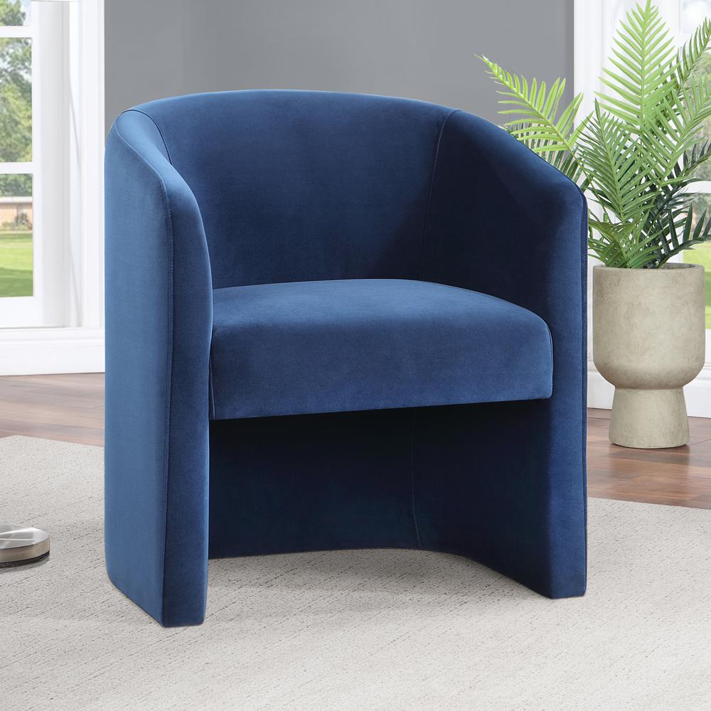 Iris Upholstered Dining/Accent Ch Indigo. Picture 2