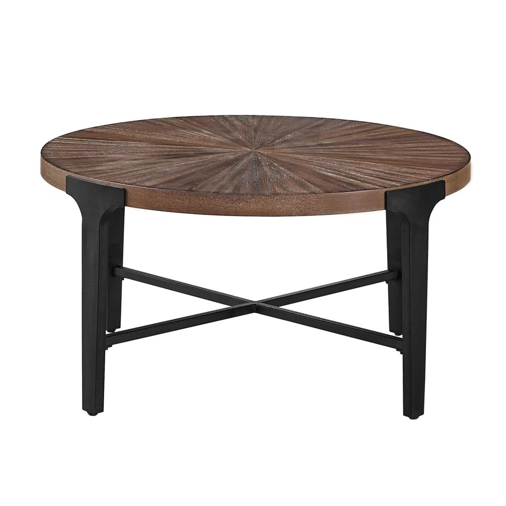 Chevron Round Cocktail Table. Picture 1