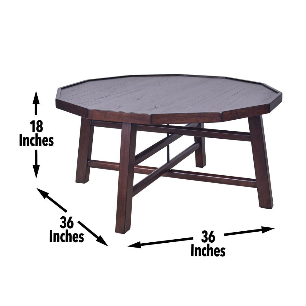 Paisley Cocktail Table Brown. Picture 6