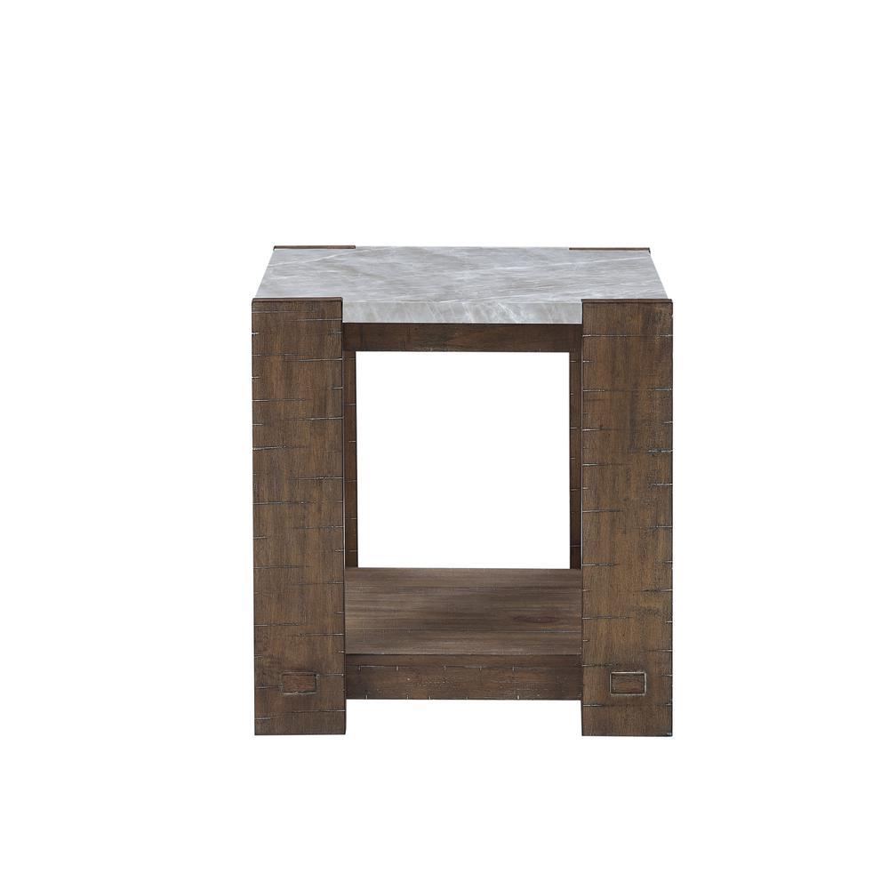 Libby Sintered Stone End Table. Picture 1
