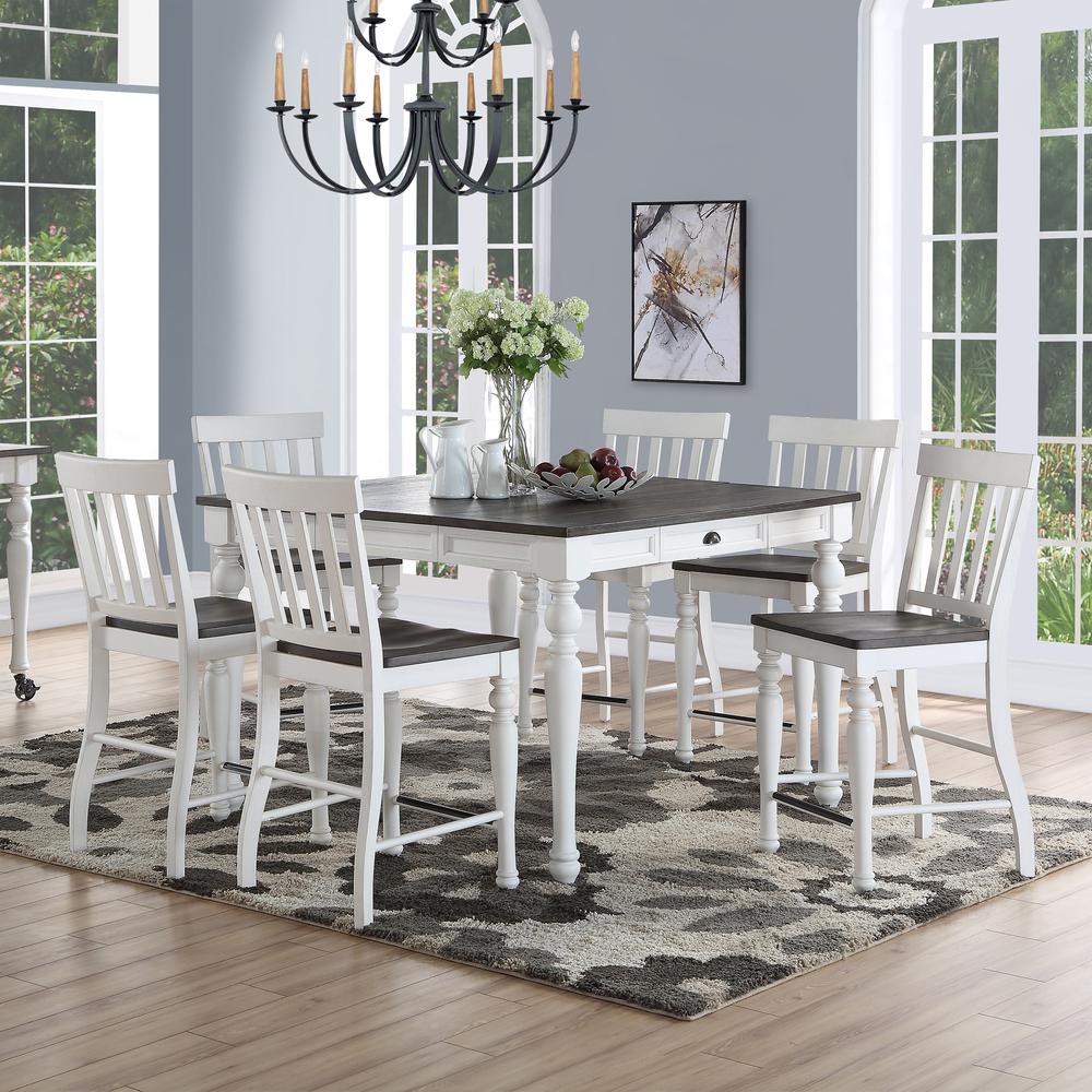Joanna Two Tone Counter Height Dining Set 7pc. Picture 1