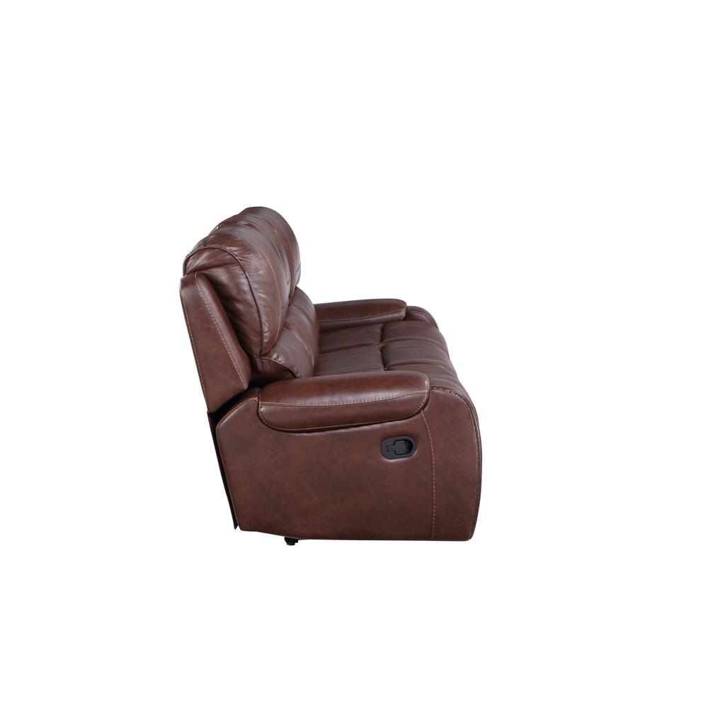 Keily Manual Recliner Sofa - Brown. Picture 10